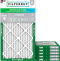 Filterbuy 14x22x1 Air Filter MERV 8 (MPR 700) Dust Defense Replacement (6-Pack), Electrostatic Pleated HVAC AC Furnace Filters, Made in USA (Actual Size: 13.50 x 21.50 x 0.75)