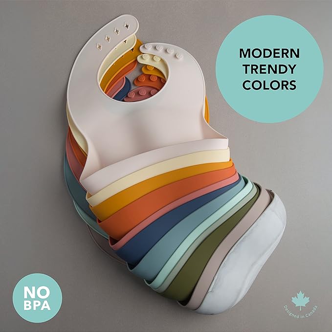 Loulou Lollipop Soft, Waterproof Silicone Feeding Bib