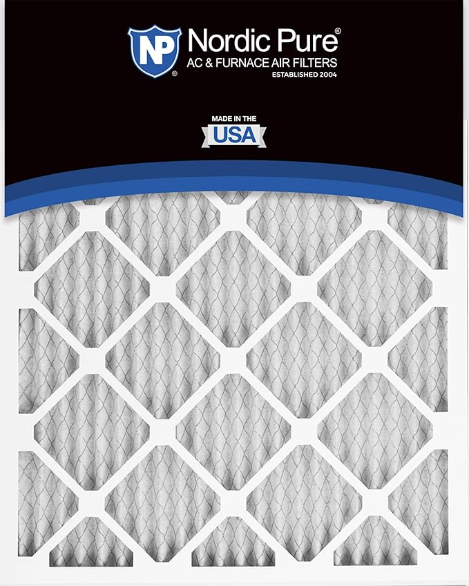 Nordic Pure 18x24x1 (Actual Size: 17 1/2 x 23 1/2 x 3/4) Pleated MERV 8 Air Filters 24 Pack