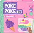 jackinthebox Poke Poke Art for Kids - Candyland Theme, Mess-Free Fabric Art and Craft, Flower Pressing Kits, Gift for Kids, Girl Gifts, DIY Activity Boy Gift, Toys for Girls and Boys Ages 4 5 6 7 8