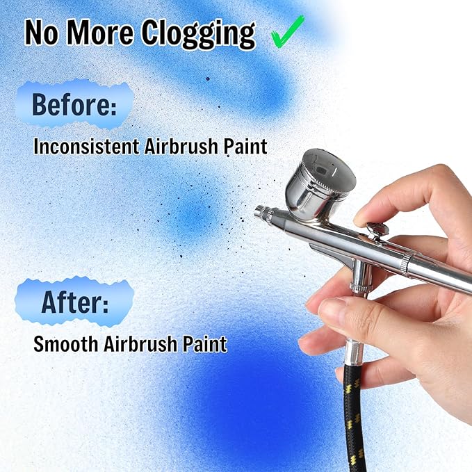 FansArriche Airbrush Flow Improver, 250 ml (8.45 oz) Bottle for Acrylic Airbrush Paints, Reduce Clogs and Improve Acrylic Paint Flows