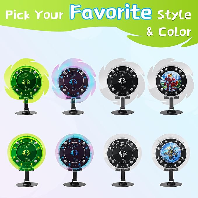 STEM DIY Toys Hand Assembly Electronic Spin The Wheel | Science Craft Kit for Kids Ages 8-9-10-11-12-13-14-15+ Years Old | Educational Gifts for Boys&Girls | Video Guide | (Fire Wheel-Fox Blazer)