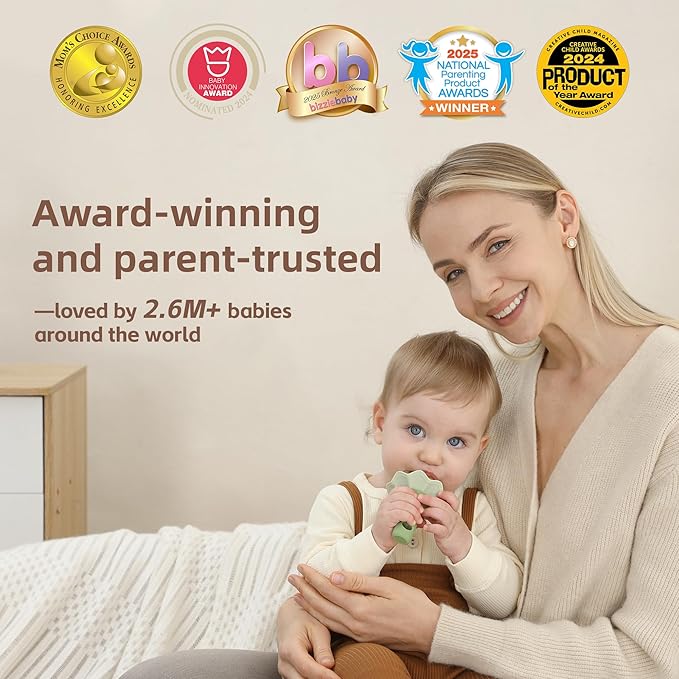 Moonkie Baby Fruit Feeder with Freezer Tray, BPA Free Silicone Food Feeder for Infant Self Feeding, Breastmilk Popsicle Molds, Mesh Feeder with Two Pouches, Baby Shower Gifts 4 Months+, 2 Pack