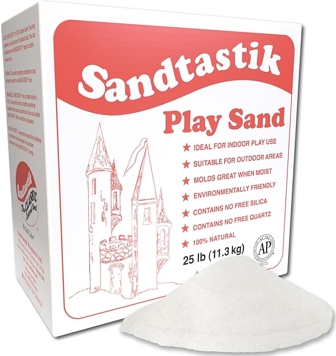 Sandtastik Sparkling White Play Sand, 25 lb (11.3 kg)