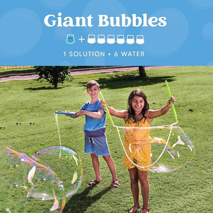 JOYIN 32 oz Bubble Solution Refills (Close to 1L/ 2.5 Gallon), Concentrated Solution for Bubble Machine, Wands, Blower, Easter (Pink)