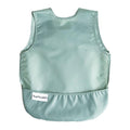 Tiny Twinkle Mess Proof Baby Bib - Waterproof & Lightweight Baby-Led Weaning Apron | 100% Recycled Polyester, Easy Clean & Machine Washable (Sage Green, Small 6-24 Months)