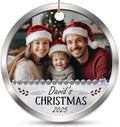 Personalized Baby’s First Christmas Photo Christmas Ornament 2025 - My First Holiday Keepsake - Custom Newborn Ornament - Sweet Gift for New Parents Mom Dad - Baby Holiday Memory Decoration