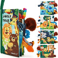 hahaland Baby Books 0-6 Months, Infant Tummy Time Toy High Contrast Sensory Toys 6 to 12 Months Touch Feel Book Babies Travel Toy Gifts for Boy Girl 0-3 Month Baby Shower Birthday Gifts (Single Book)