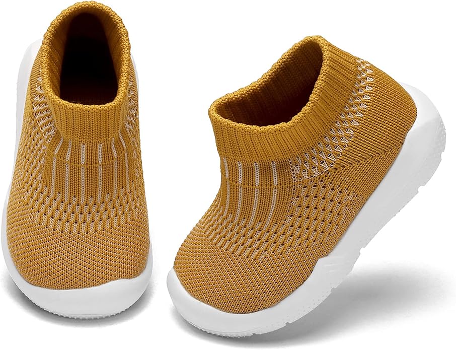 Engtoy Baby Shoes & Socks - Non-Slip Breathable Slippers with Soft Rubber Sole - Baby Boys & Girls Slip On Sneakers
