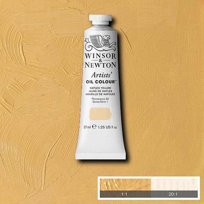 Winsor & Newton Artists' Oil Color, 37ml (1.25 oz) Tube, Naples Yellow