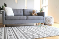 Cushmat Stylish Reversible Foam Play Mat (Large, Tropical Safari - Crystals Char) - Soft, Waterproof, Durable Play mat for Infants, Babies, Toddler, Kids & Grownup - 6.5ft x 4.5ft