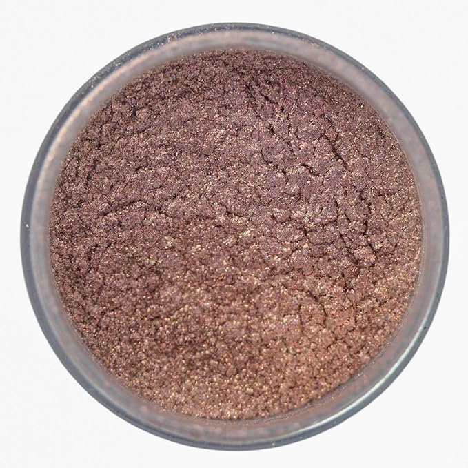 Premium Diamond Mica Powder Pigment- for Epoxy, Resin, Soap, Paint, Woodworking, Acrylic Pouring, Bath Bombs, Fishing Lures - DIY Arts and Crafts Additive (Iridescent Champagne-Pink Brown)