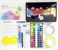 Watercolor Paint Set, 48 Premium Colors,Artist Grade, Includes 2 Artist Brushes,20 sheet Water color Paper Pad,2 Water Pen, Perfect Travel Watercolor Set for Artists and Painting Lovers