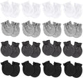 Newborn Baby Mittens No Scratch Cotton Elastic Wrist Gloves Infant Toddler Mittens for Baby Boy Girl 0-6 Months
