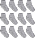 Zaples Baby Non Slip Grip Ankle Socks with Non Skid Soles for Infants Toddlers Kids Boys Girls