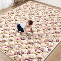 Baby Play Mat - 79" X 71",Premium Thicker Foam One-Piece Crawling Mat, Machine Washable, Extra Large Anti-Slip Activity Playmat for Babies, Toddlers & Infants