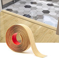 Art3d Self Adhesive Vinyl Floor Transition Strip Laminate Floor Strip Floor Flat Divider Strip for Joining Floor Gaps Carpet Threshold Transition Floor Tiles (4 FT, 1.57in, Aspen Yellow)