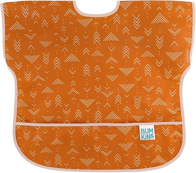 Bumkins Bibs - Toddler Bibs, Waterproof, Large for 1-3 Years, Short Sleeve