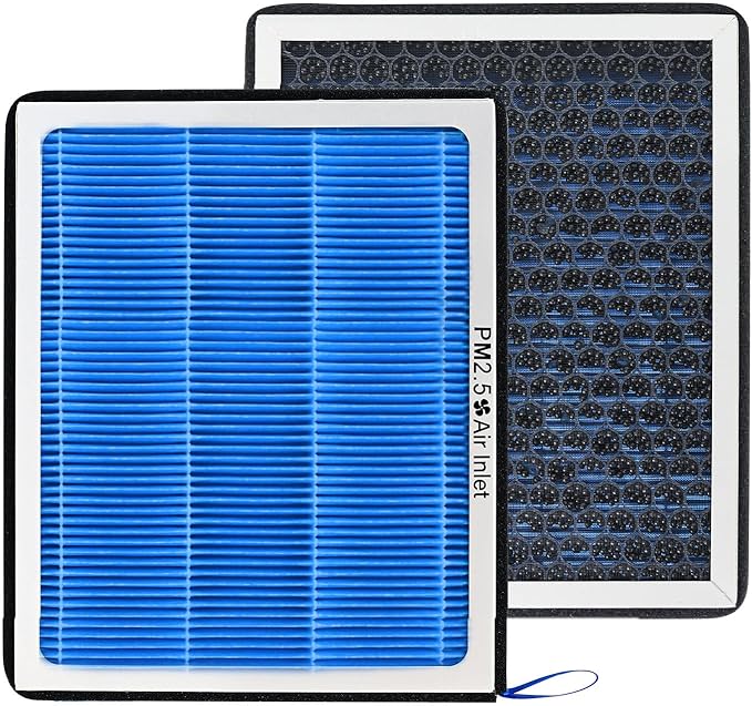 CF11966 Cabin Air Filter with 2016 2017 2018 2019 2020 2021 2022 Chevy Silverado 1500 2500 3500 HD Tahoe Colorado Cruze Equinox Impala Malibu Blazer Cadillac GMC Carbon Accessories Air Filters