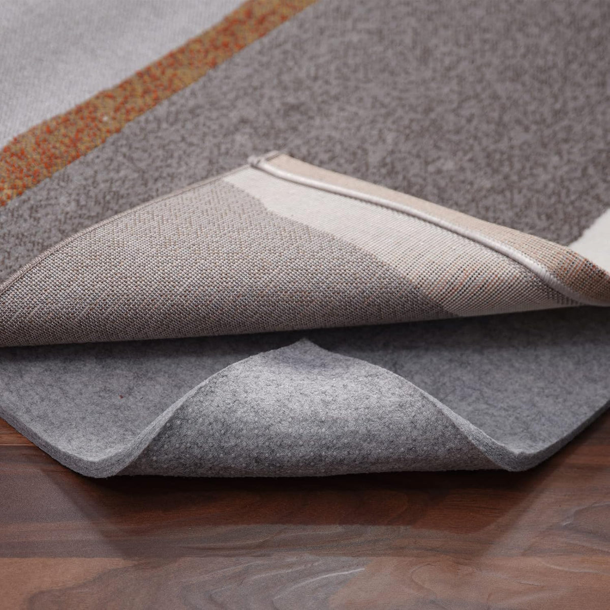 Non Slip Rug Pad Gripper - 8x11 Feet 1/4” Extra Thick Felt Under Rug for Area Rugs and Hardwood Floors,Super Cushioned Non Skid Carpet Padding