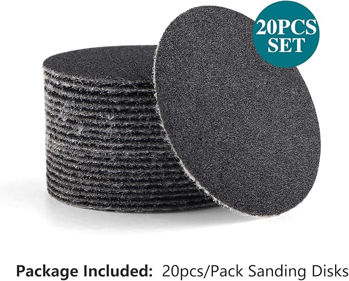40 Pieces Sanding Disks 1.25" Medium-Grit Sandpaper for Sanding and Distressing All of Your Craft Projects Art Supplies Crafting Project Scrapbooking Supplies Ink Tools Arts Crafts