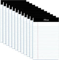Legal Notepads 5x8, Pack of 12 - Perforated Narrow Ruled Writing Pad - Premium Thick Paper, No Ink Bleeding - Blank Legal Pads For Home, Office, School, Business - 50 Sheets Per Notebook