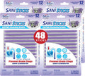 SANI 360° Sani Sticks Drain Cleaner and Deodorizer, 48 Count, Lavender Scent Enzyme Pipe Cleaners, Eliminate Odors, Prevent Clogged Drains, Safe for Sinks, Bathtub Drains, Septic Tanks
