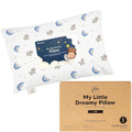 Mini Toddler Pillow with Pillowcase - 9x13 My Little Dreamy Travel Kids Pillow for Sleeping, Toddler Bed, Small, Tiny, Organic Cotton Pillowcase, Soft & Breathable, Kids 2-4 Years Old(Space Drift)