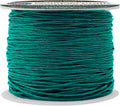 Mandala Crafts 0.5mm 109 Yards Teal Cotton Waxed Cord for Jewelry Making Bracelet Cord Waxed String - Beading String Thread Jewelry Cords for Necklaces String