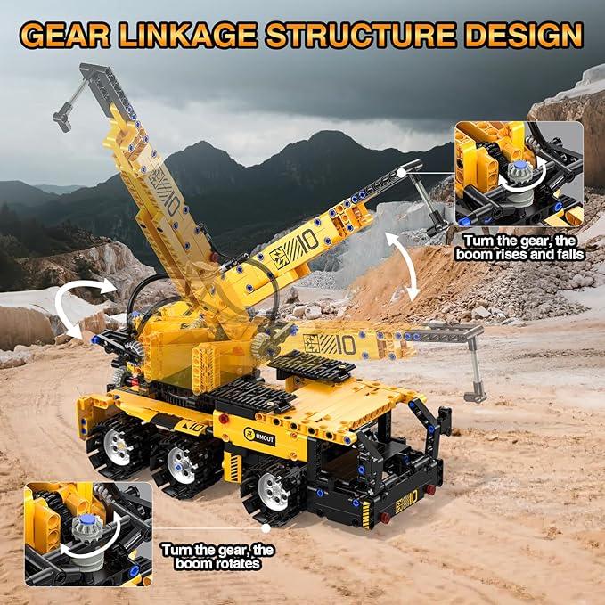 5 in 1 STEM Robot Building Kit, 535 Pcs Remote Control Excavator Science Educational Kit, Technic Coding Robotic Toys Gift for Kids 6 7 8 9 10 11 12+ Years Old Boys Girls