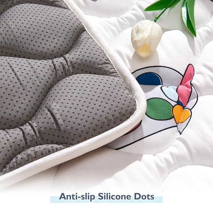 High-Density Foam Baby Play Mat, 36x36 Inches Thicken One-Piece Comfortable and Soft Playmat, Non Slip Machine Washable Floor Mat for Infants, Tapete para Bebes,Toddlers