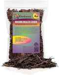 Gardenera Brown Mulch - Protect Your Plants with a Sustainable Ground Cover - 4 QUARTS