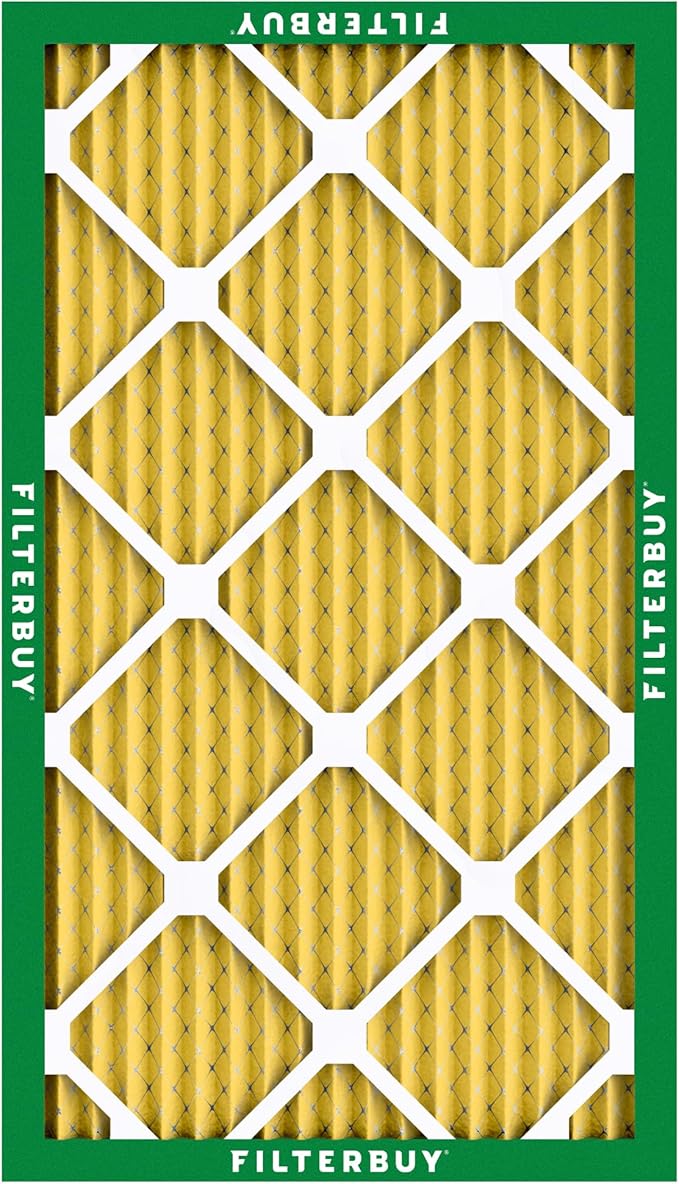 Filterbuy 10x30x1 Air Filter MERV 11 Superior Pet & Allergy Defense (12-Pack), Electrostatic Pleated HVAC AC Furnace Filters Replacement, Made in USA (Actual Size: 9.50 x 29.50 x 0.75)