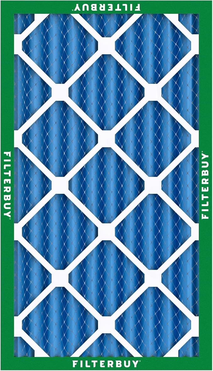 Filterbuy 16x24x4 Air Filter MERV 13 Optimal Smoke & Allergy Defense (3-Pack), Electrostatic Pleated HVAC AC Furnace Filters Replacement, Made in USA (Actual Size: 15.38 x 23.38 x 3.63)