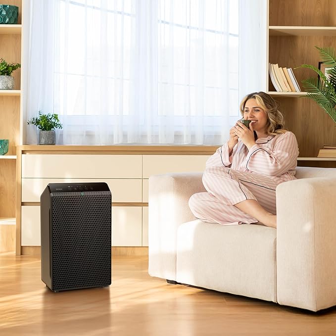 WINIX 5520 Air Purifier for Home Large Room Up to 1882 Ft² in 1 Hr With Air Quality Monitor, True HEPA, High Deodorization Carbon Filter and Auto Mode, Captures Pet Allergies, Smoke, Dust.