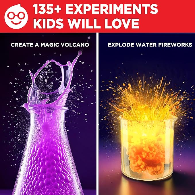 Doctor Jupiter Ultimate Science Kit, Chemistry Set for Kids Ages 8-10-12-14 | Birthday Gift Ideas for Boys & Girls 8,9,10+ Years Old| STEM Toy with 135+ Experiments| Learning & Educational Projects