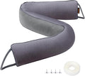 MAGZO Door Draft Stopper, 34 Inch Under Door Draft Blocker Noise Stopper, Weighted Wind Blocker Draft Guard for Bottom of Door, Gray