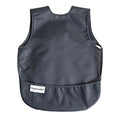 Tiny Twinkle Mess Proof Baby Bib - Waterproof & Lightweight Baby-Led Weaning Apron | 100% Recycled Polyester, Easy Clean & Machine Washable (Charcoal, Small 6-24 Months)