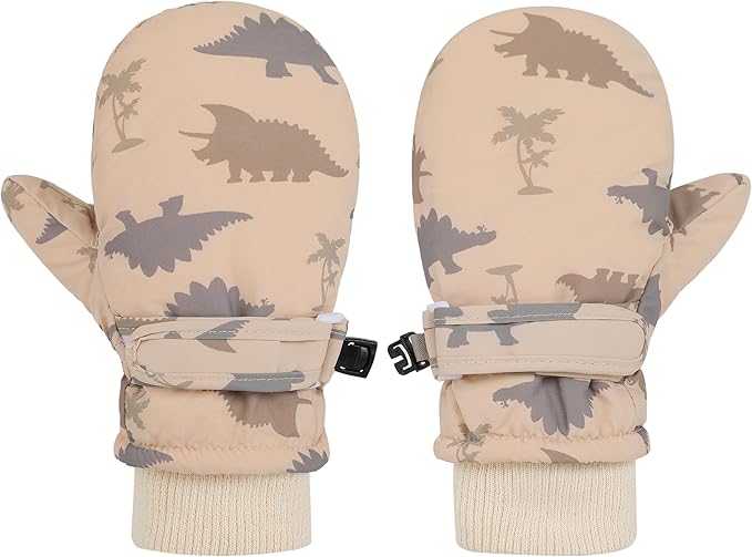 Toddler Gloves Kids Mittens Winter Warm Lined Fleece Gloves Waterproof Snow Baby Mitten for Boys Girls