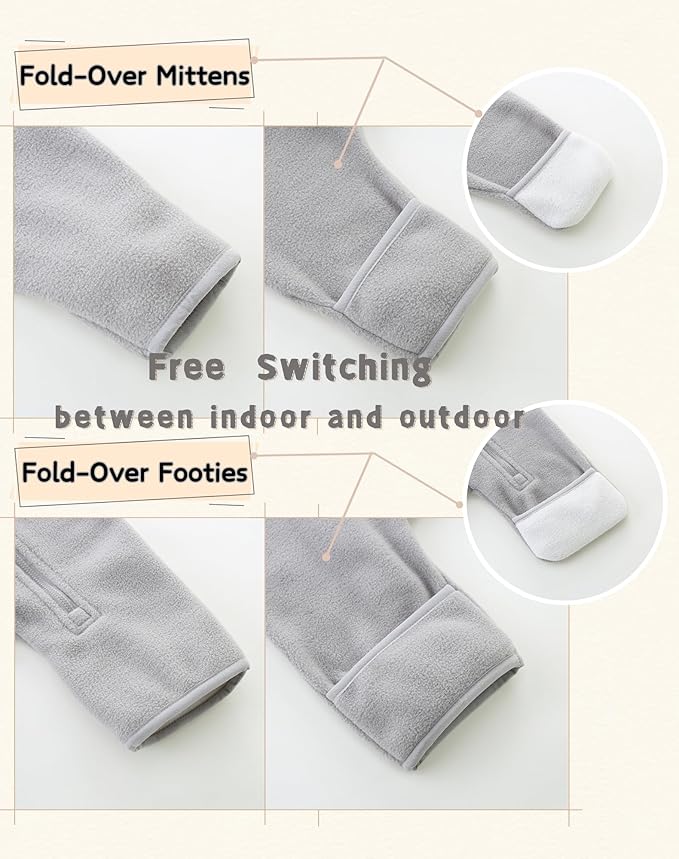Newborn Baby Fleece Jumpsuit Girls Boys Winter Hooded Coverall Romper Cute Baby Snowsuit Clothes