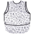Tiny Twinkle Mess Proof Baby Bib - Waterproof & Lightweight Baby-Led Weaning Apron | 100% Recycled Polyester, Easy Clean & Machine Washable (Peace, Small 6-24 Months)