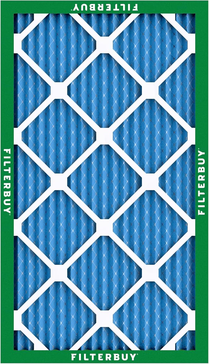 Filterbuy 16x36x1 Air Filter MERV 13 Optimal Smoke & Allergy Defense (3-Pack), Electrostatic Pleated HVAC AC Furnace Filters Replacement, Made in USA (Actual Size: 15.75 x 35.75 x 0.75)