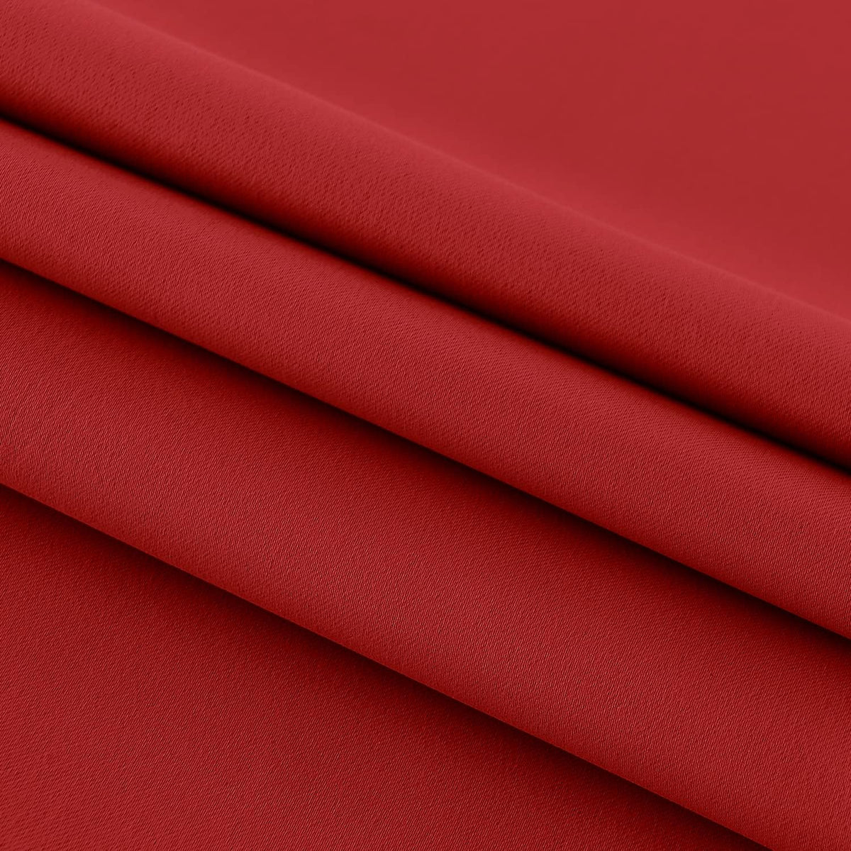 DWCN French Door Curtains – Rod Pocket Thermal Blackout Curtain for Doors with Glass Window, Christmas, Kitchen and Patio Doors for Privacy, 54 X 72 Inches Long, 1 Curtain Panel with Tieback, Red