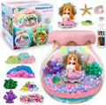 Mermaid Gift for Girls Mermaid Terrarium Kit for Kids Birthday Gift for Girls Ages 4 5 6 7 8-12 Year Old Light-Up Kit Crafts DIY Arts Toys Mermaid Toys for Girls Birthday Ideas Present for Kids