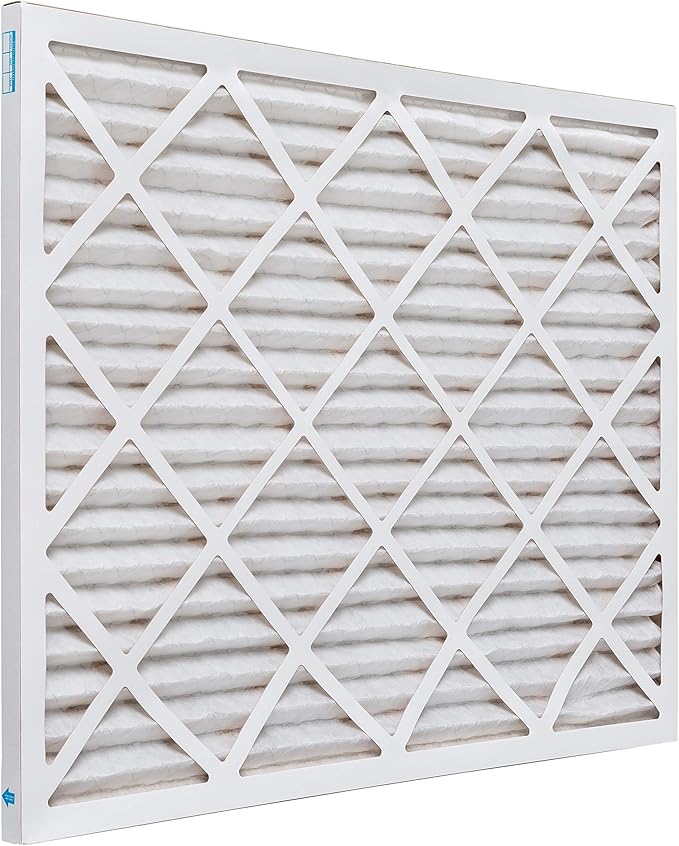 Aerostar 18x25x1 MERV 8 Air Filter, Pleated AC Furnace HVAC Filters (17.5x24.5x0.75), Electrostatically Charged for Allergies Dust Pet Dander Pollen Mold Lint, MPR 600 FPR 5, USA, 6 Pack