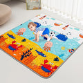 Baby Play Mat - Thicken 50x50 Inch Soft Foam Crawling Mat for Playpen & Floor, Non-Slip Waterproof Playmats for Infants & Toddlers, Portable Foldable & Machine Washable, Ocean World