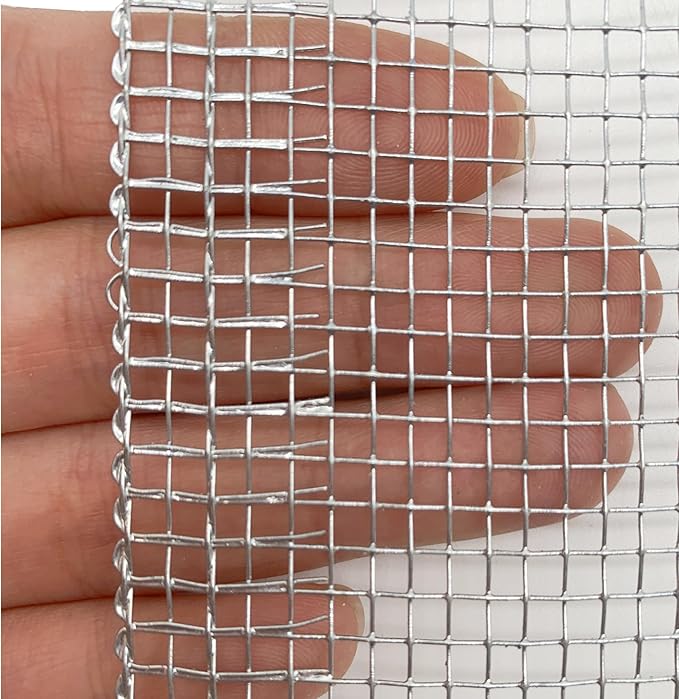 1/8 inch Galvanized Hardware Cloth Wire Mesh Screen Roll (16in x 10ft)