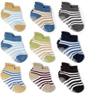 Zaples Baby Non Slip Grip Ankle Socks with Non Skid Soles for Infants Toddlers Kids Boys Girls
