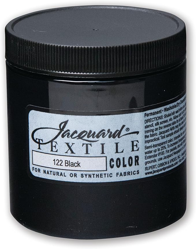 Jacquard Textile Paint 8 Oz Black