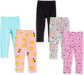 Amazon Essentials Girls and Toddlers' Leggings, Multipacks
